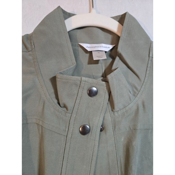 Women's Christopher & Banks Green Sleeveless Vest XL - Picture 8 of 10